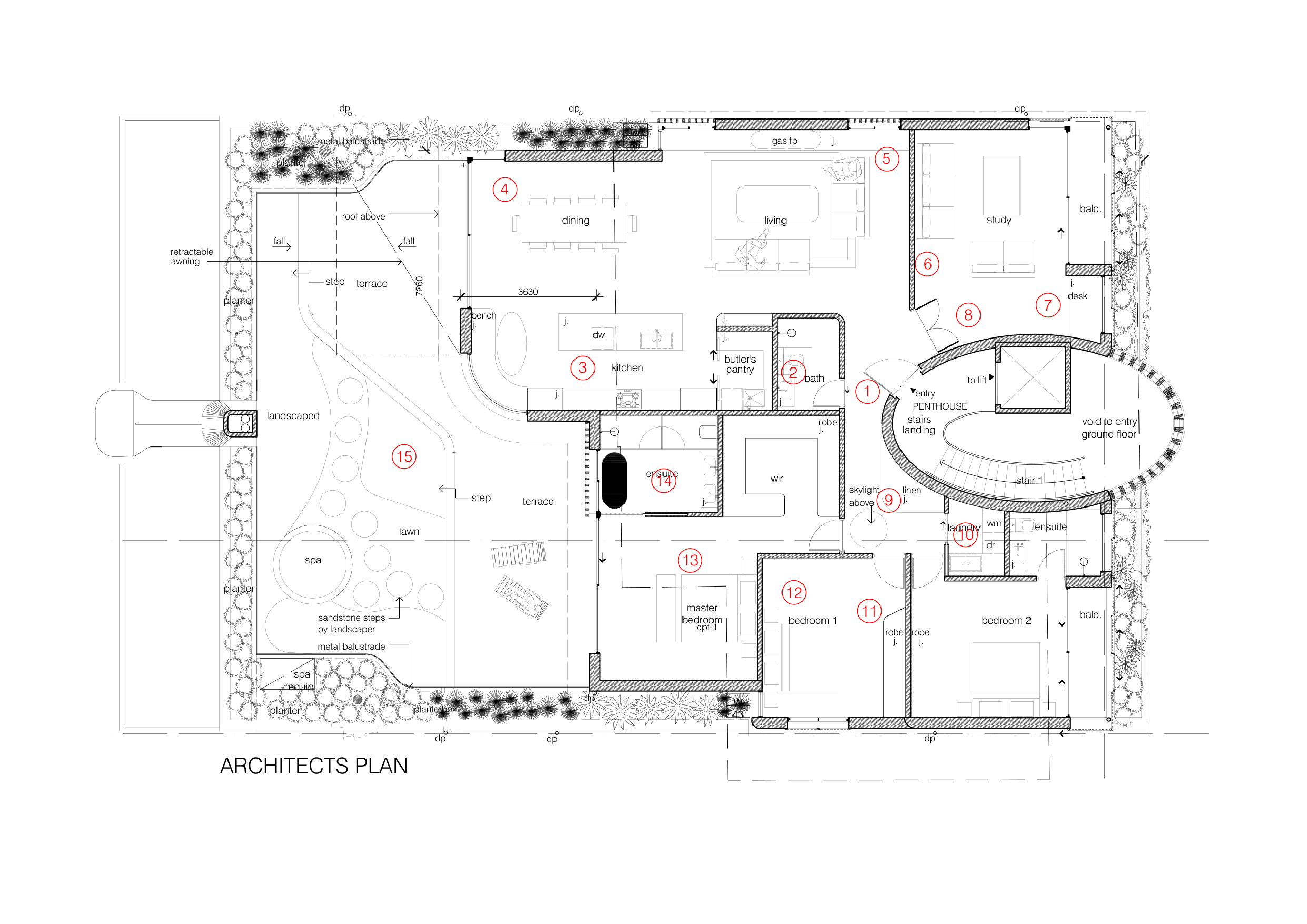 Existing Plan - Original architect’s plan
