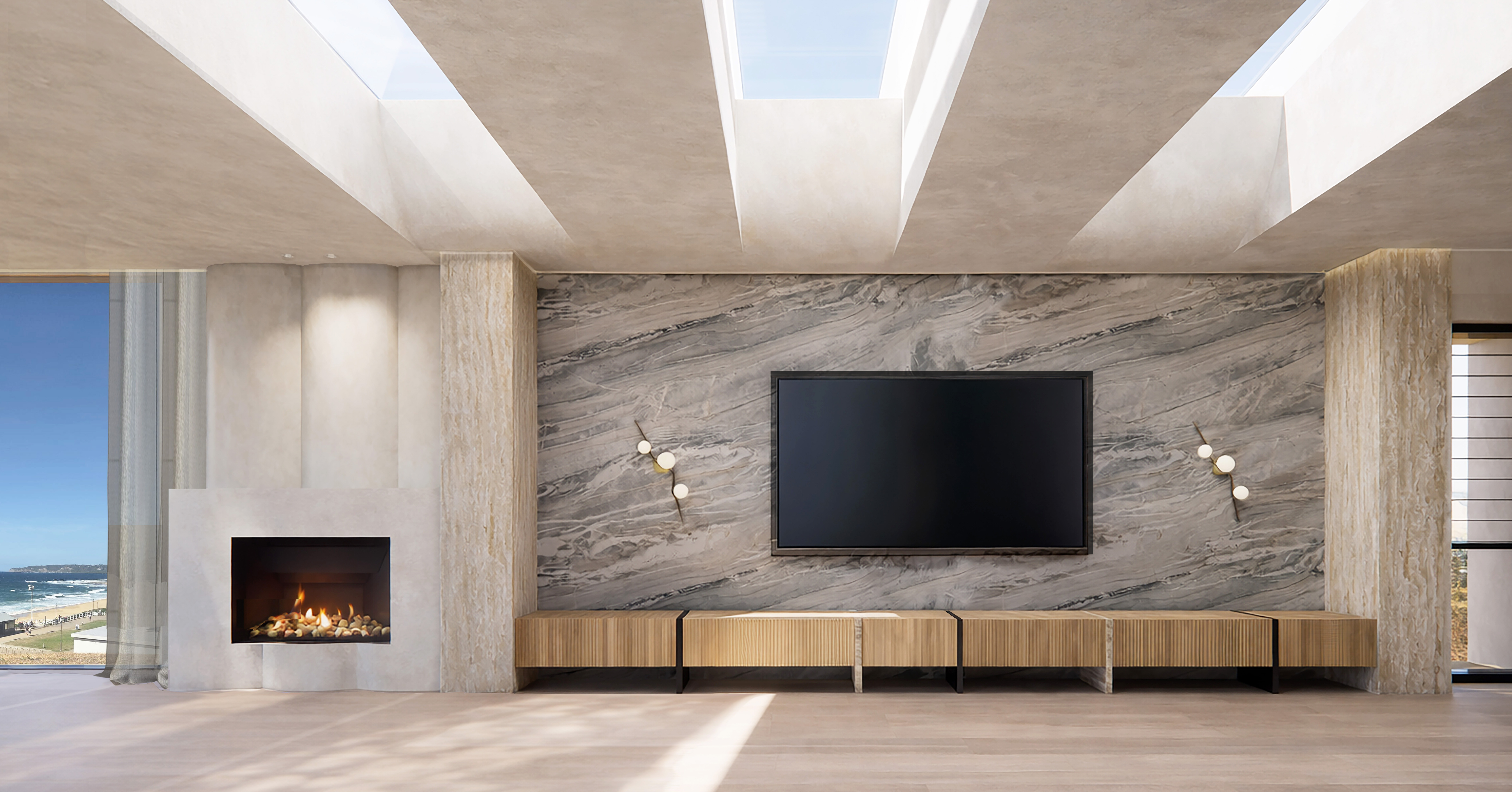 Newcastle Waterfront bespoke joinery and cabinet detail