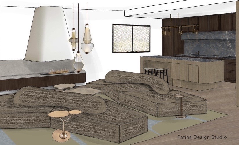 Rose Bay Penthouse Living Render